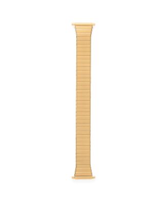 Men's Twist-O-Flex Tapered 18-24MM Adjustable End Bands Gold- Regular, Straight End