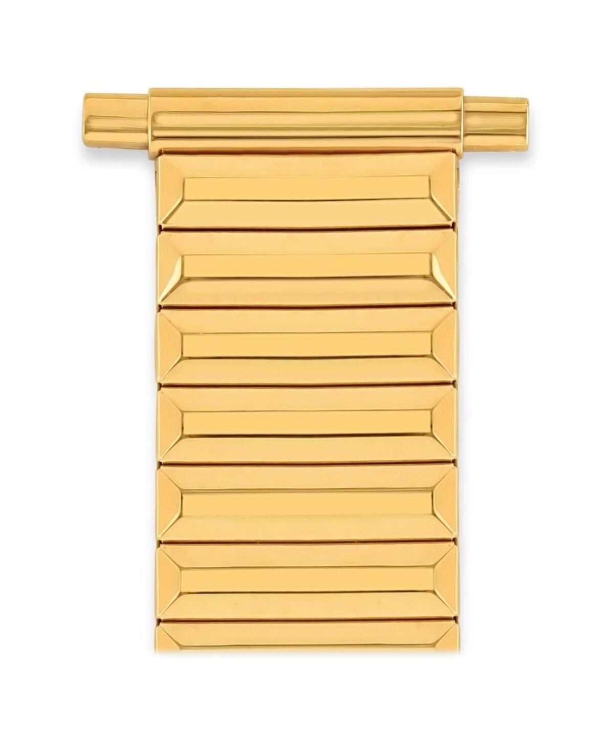 Speidel Men's Twist-o-Flex 16-22MM Adjustable End Bands Xl, Straight End - Gold