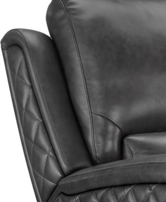 78" Leather Power Reclining Loveseat