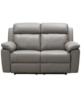 63" Leather Manual Reclining Loveseat
