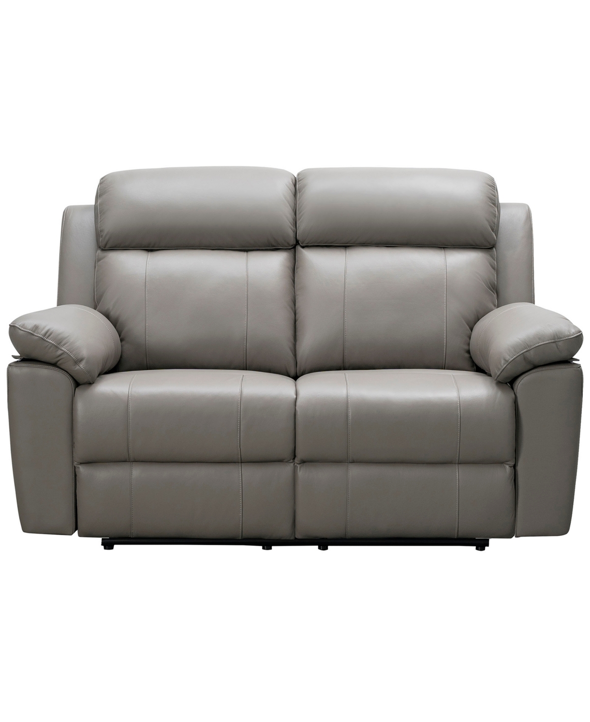 ABBYSON LIVING 63" LEATHER MANUAL RECLINING LOVESEAT 