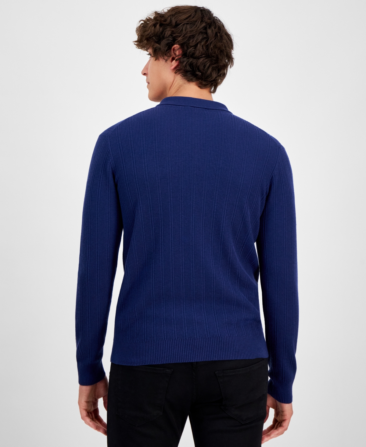 HUGO BOSS HUGO BY HUGO BOSS MEN'S SASTORO QUARTER-ZIP SWEATER 