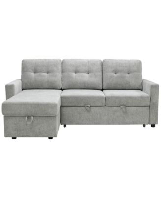 83" Fabric Storage Sofa Bed