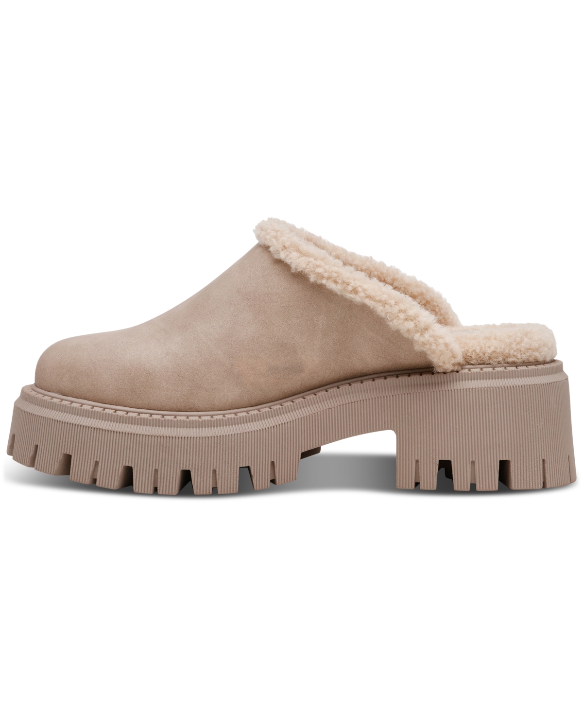 Dv Dolce Vita Women's Gracelyn Cozy Lug Sole Platform Clog Mules