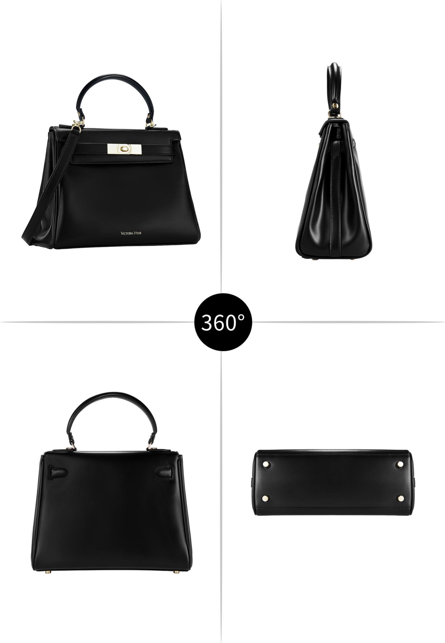 Victoria Handbag with Gold Hardware - Victoria Hyde Bags for Women