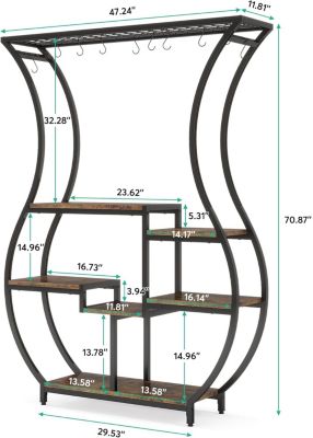 6-Tier Plant Stand, Vase Shape Ladder Plant Stand, for Indoor, Balcony, Living Room