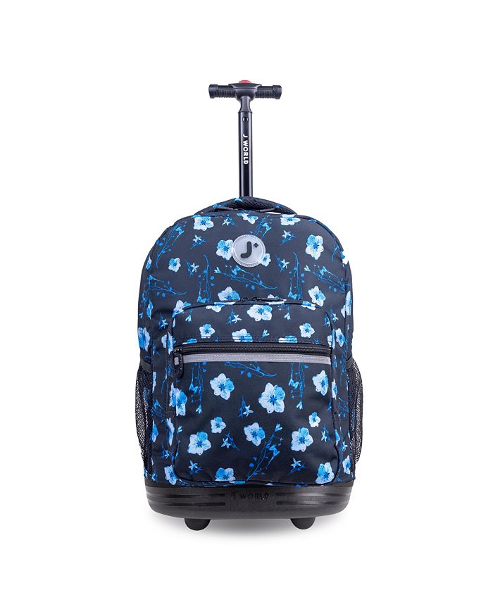 J World Sunrise 18 Kids Rolling Backpack - Blue - NO SIZE