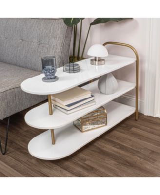Modern 3-Tier Iron Curved Decker Shoe Rack