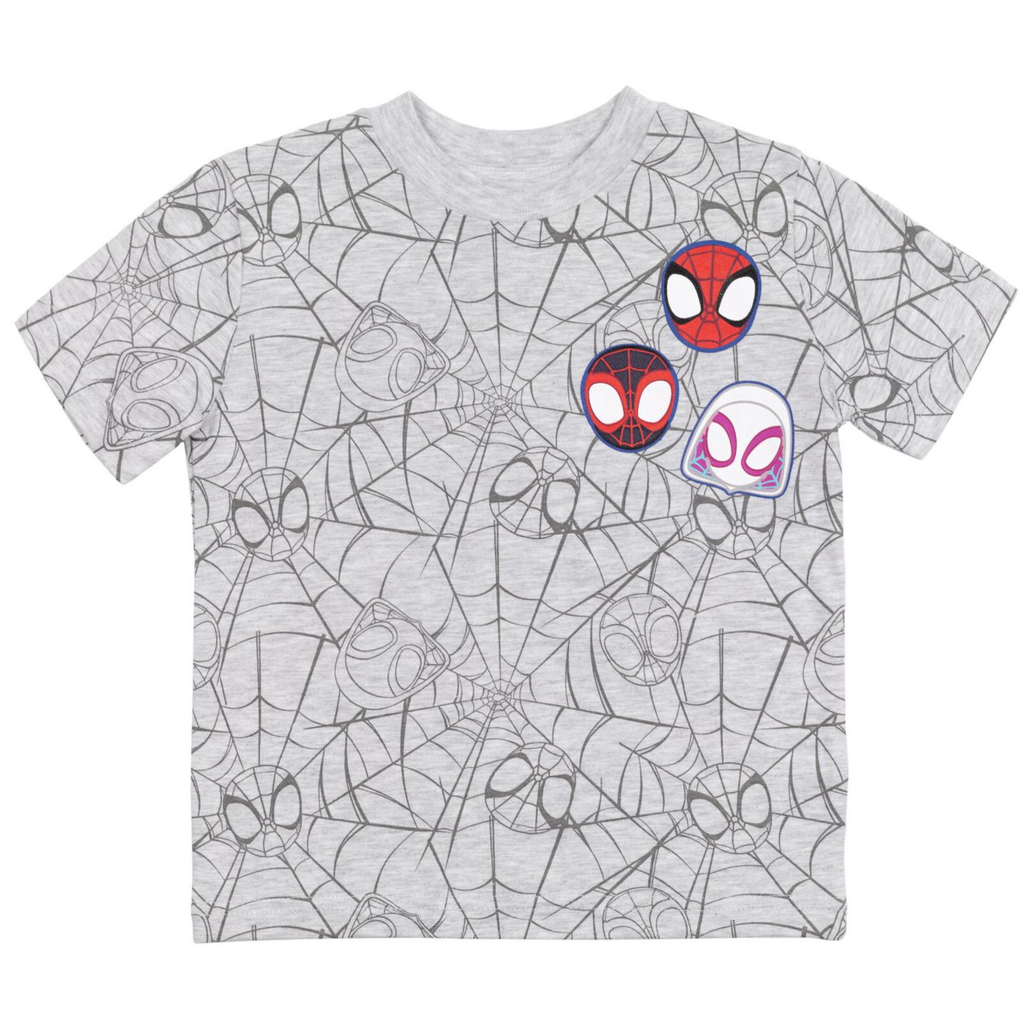 Футболки Spidey and His Amazing Friends Marvel Avengers 3 Pack T-Shirts для мальчиков-малышей, цвет: Синий / Серый — фото 7