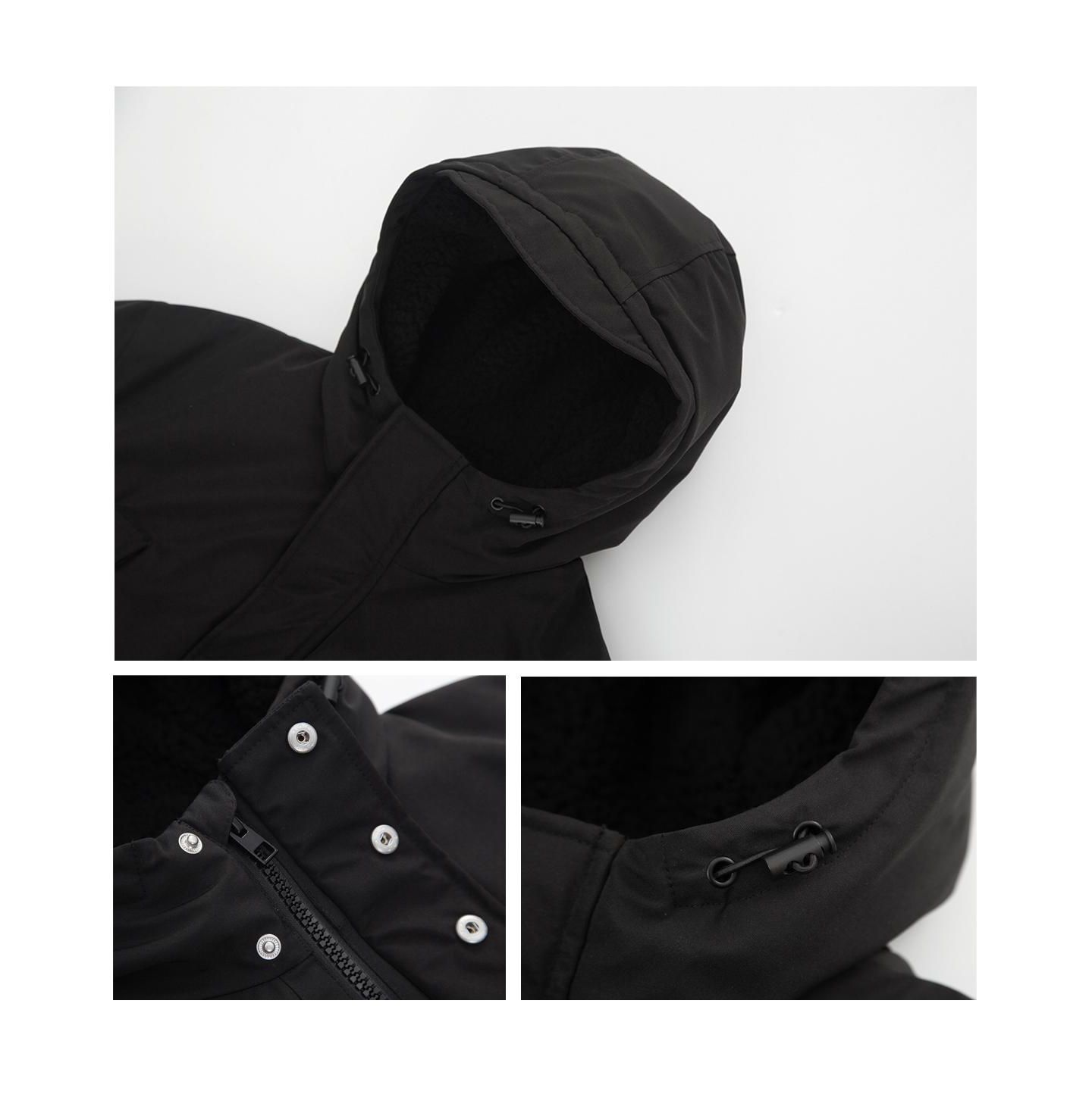Мужская куртка Rokka&Rolla Ultimate Winter Parka with Fleece-Lined Hood, цвет: Чёрный — фото 8