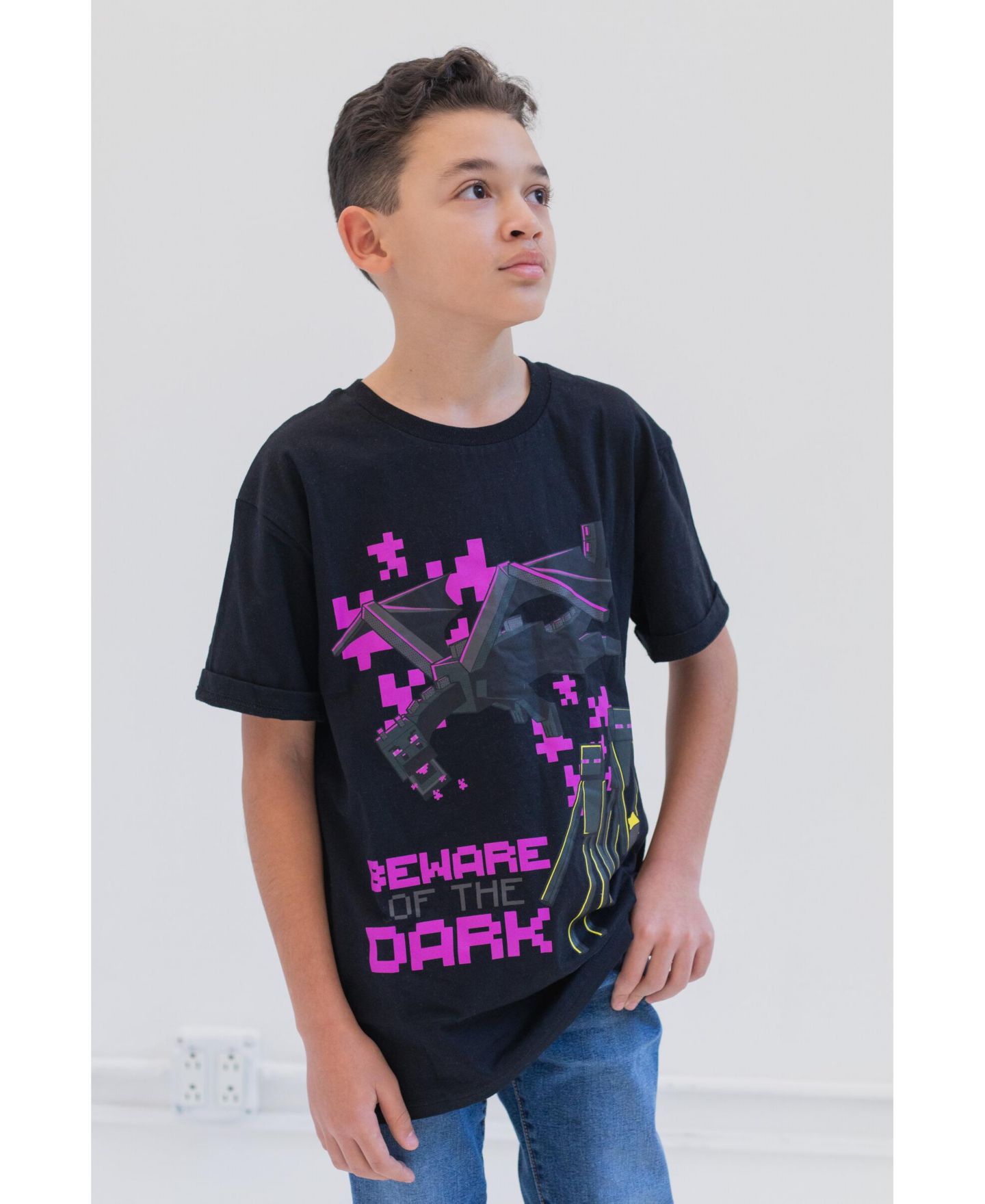 Футболки Minecraft 3 Pack T-Shirts для мальчиков, цвет: Зелёный / Чёрный — фото 6