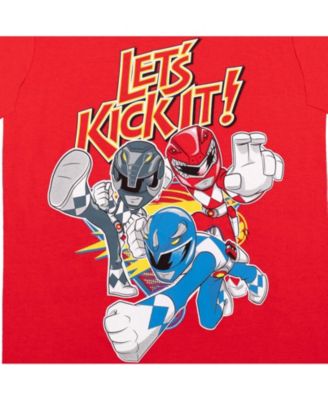 Boys Red Yellow Blue Black Pink 3 Pack T-Shirts to