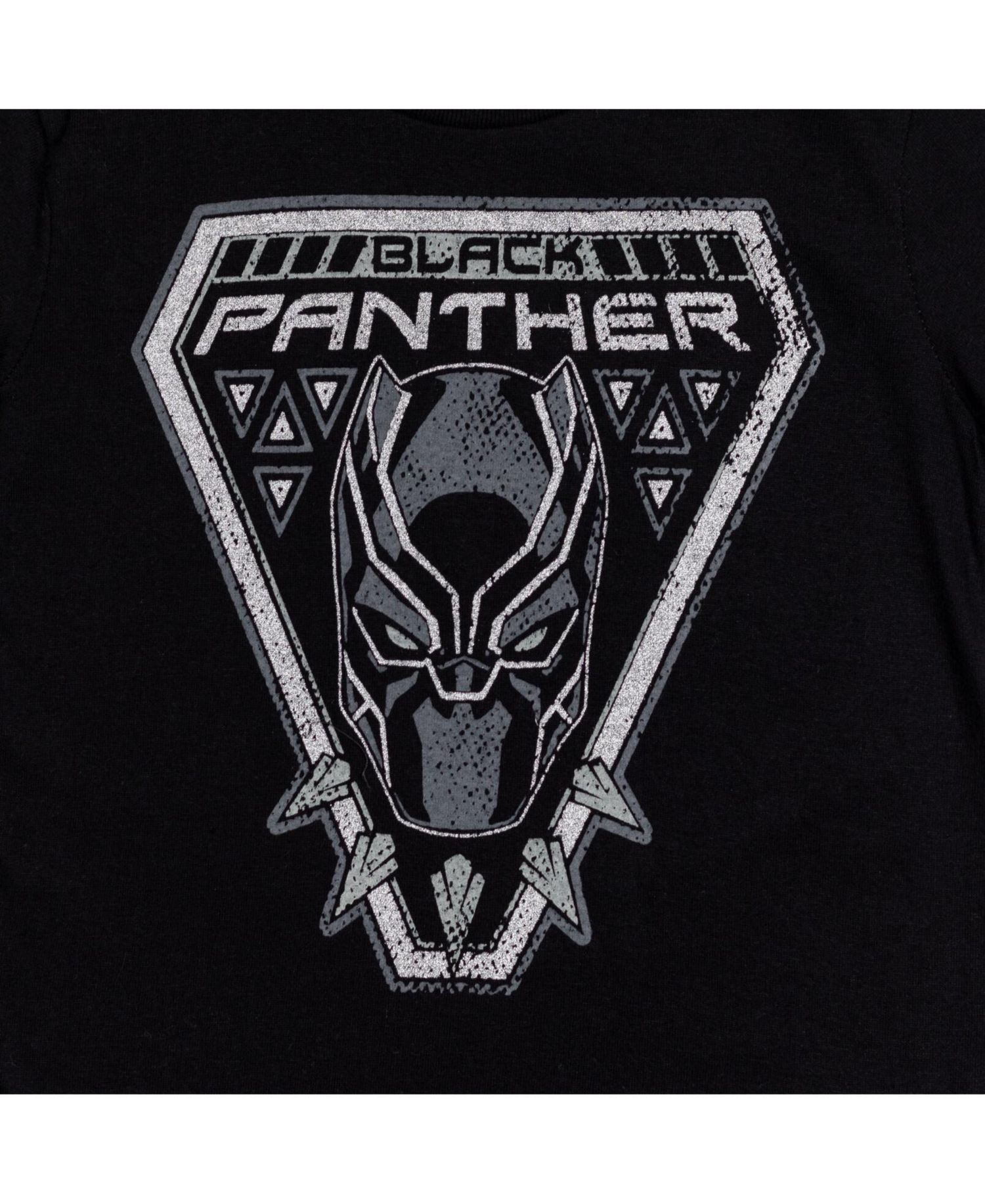 Boys Marvel Spider-Man Black Panther Iron Man Hulk Captain America 2 Pack Graphic T-Shirts to