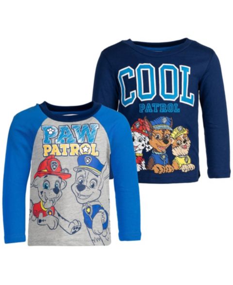 Футболки Paw Patrol 2-Pack Long Sleeve для мальчиков-малышей, цвет: Тёмно-синий