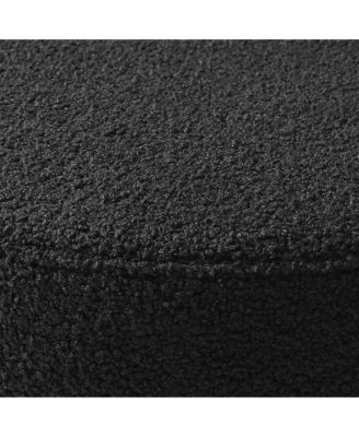 Mid-Century Modern Upholstered Sherpa Round Dining Chairs (Set of 4)