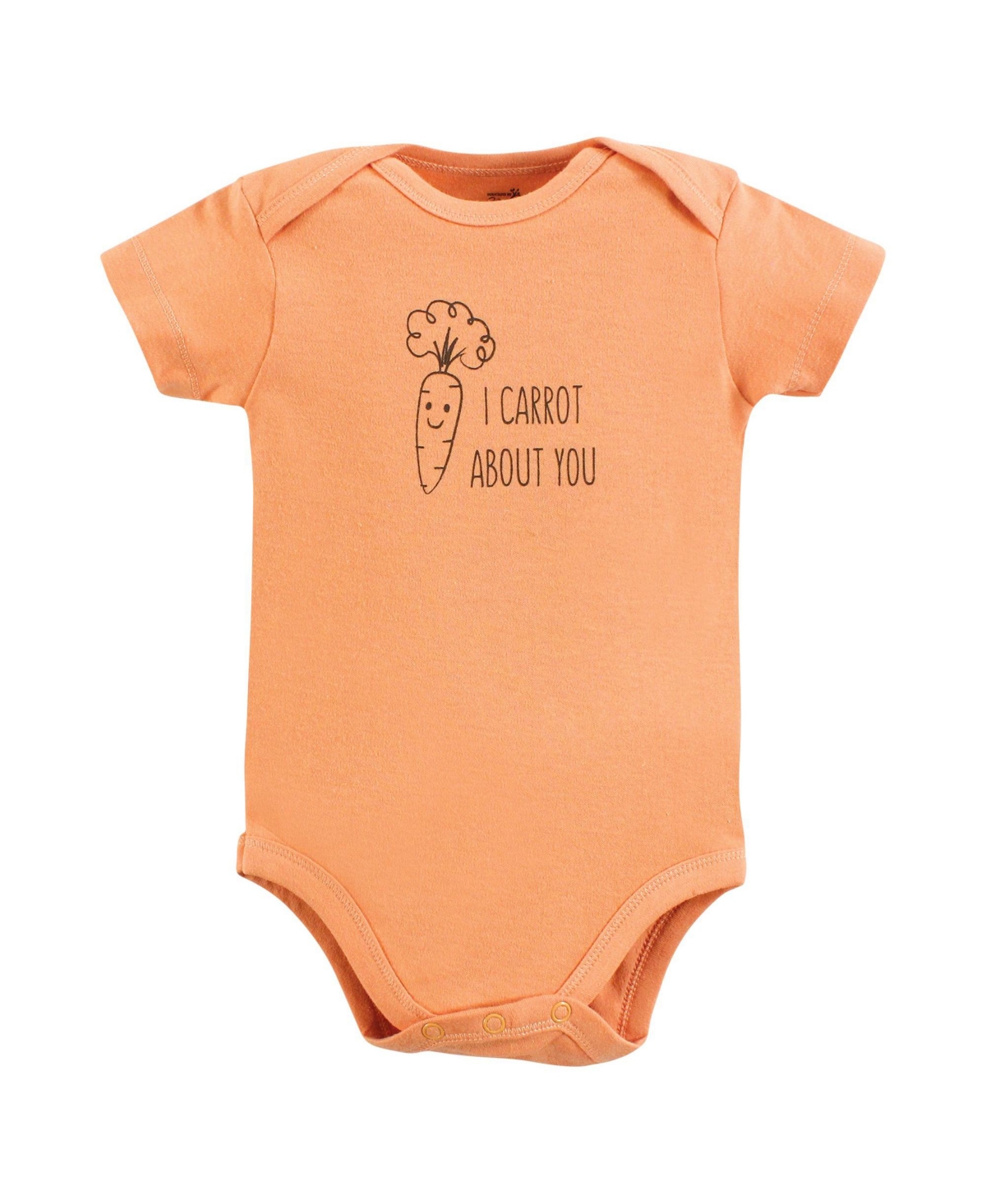 Touched by Nature Baby Boys Organic Cotton Bodysuits, Peas And Thank You, Months - Peas and thank you