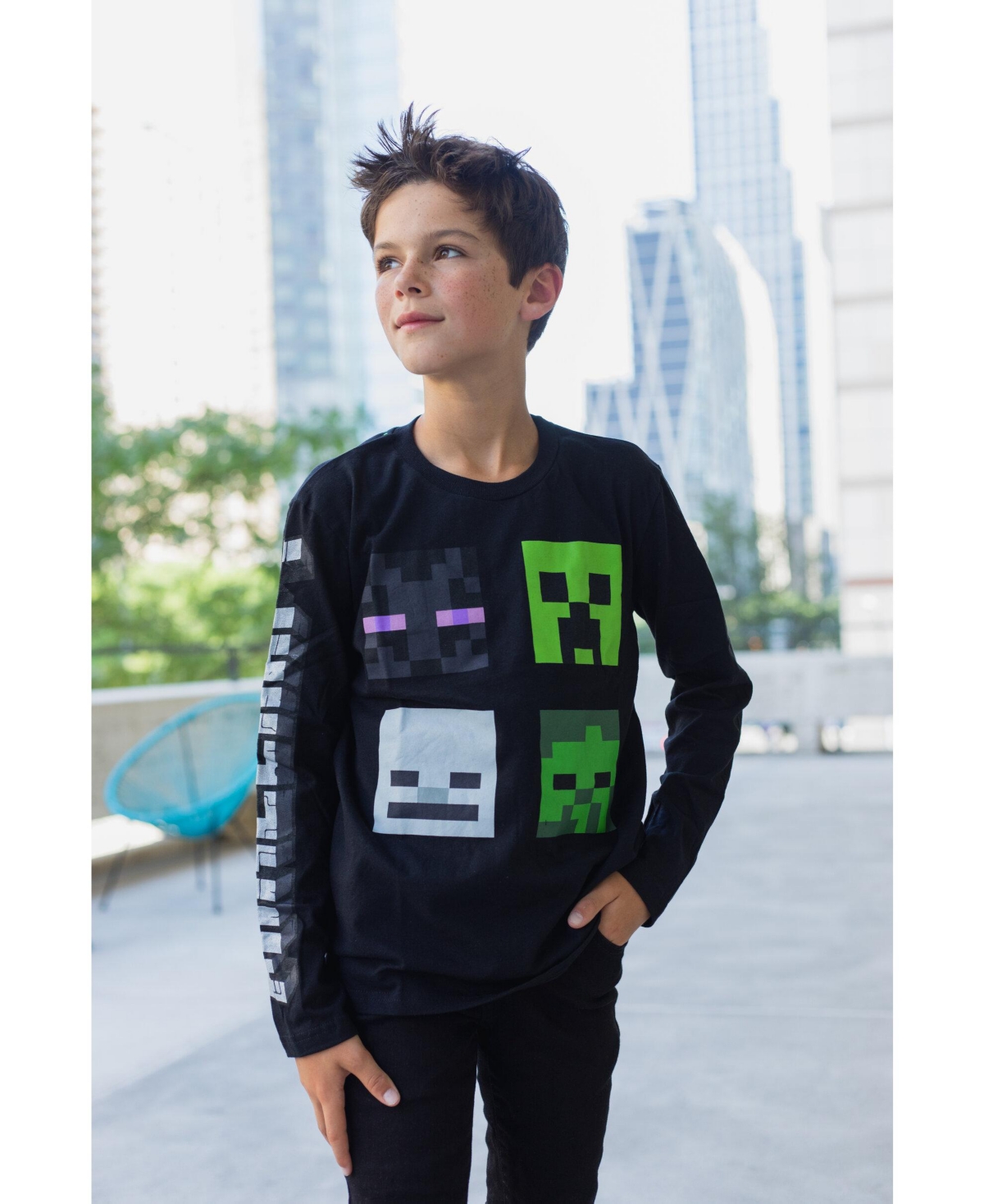 Minecraft Boys Mobs 2 Pack Long Sleeve Graphic T-Shirt [SizeDescription1]
