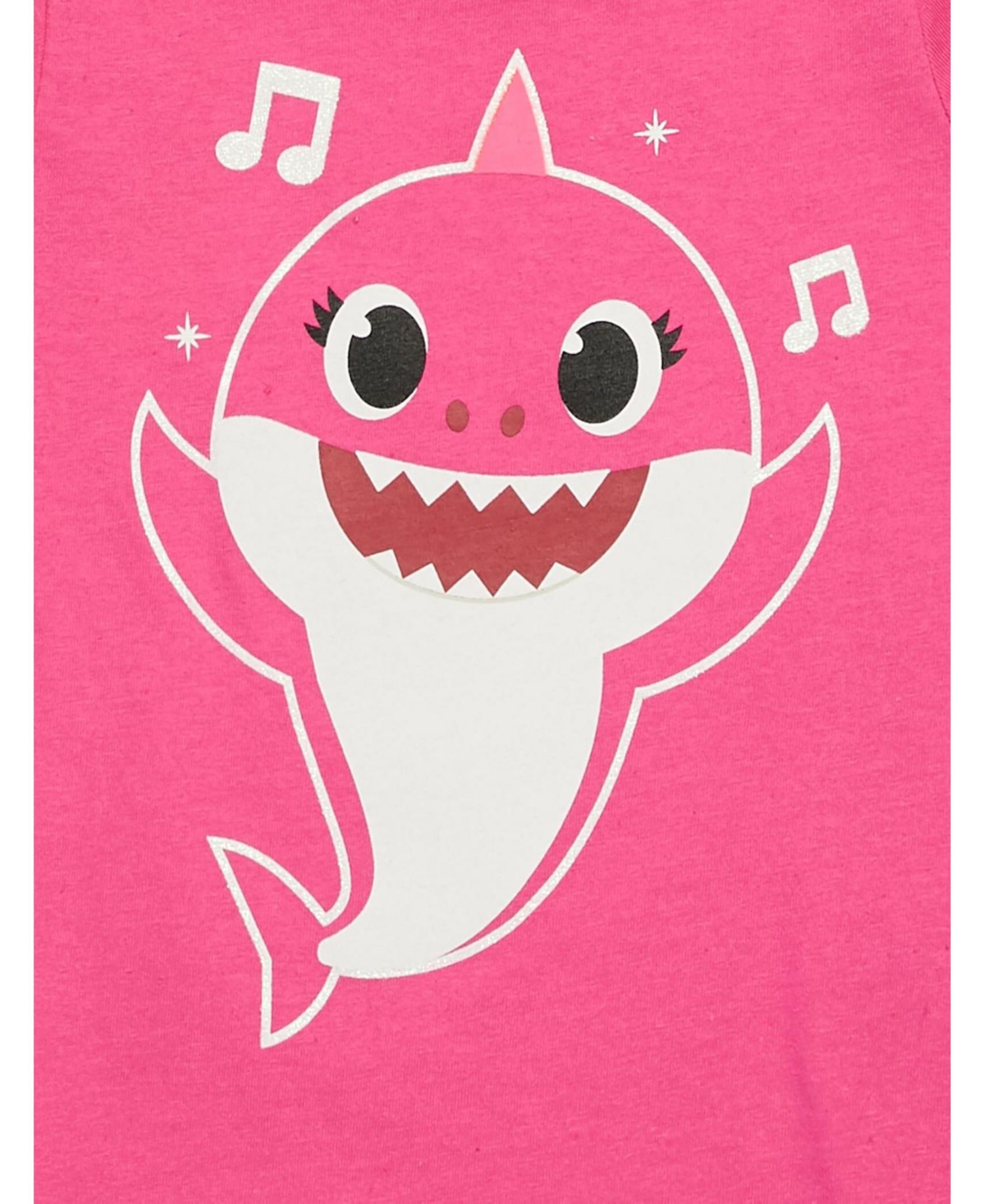 Girls Pinkfong Shark 3 Pack T-Shirts