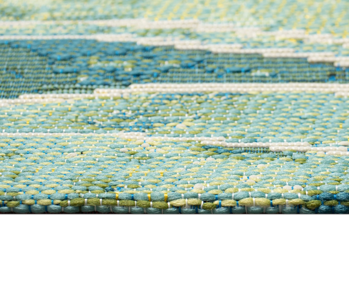 Liora Manne Marina Wave 6'6"x9'4" Area Rug In Green