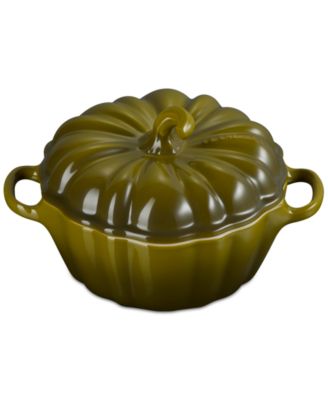 Stoneware Figural 12-Oz. Pumpkin Petite Cocotte