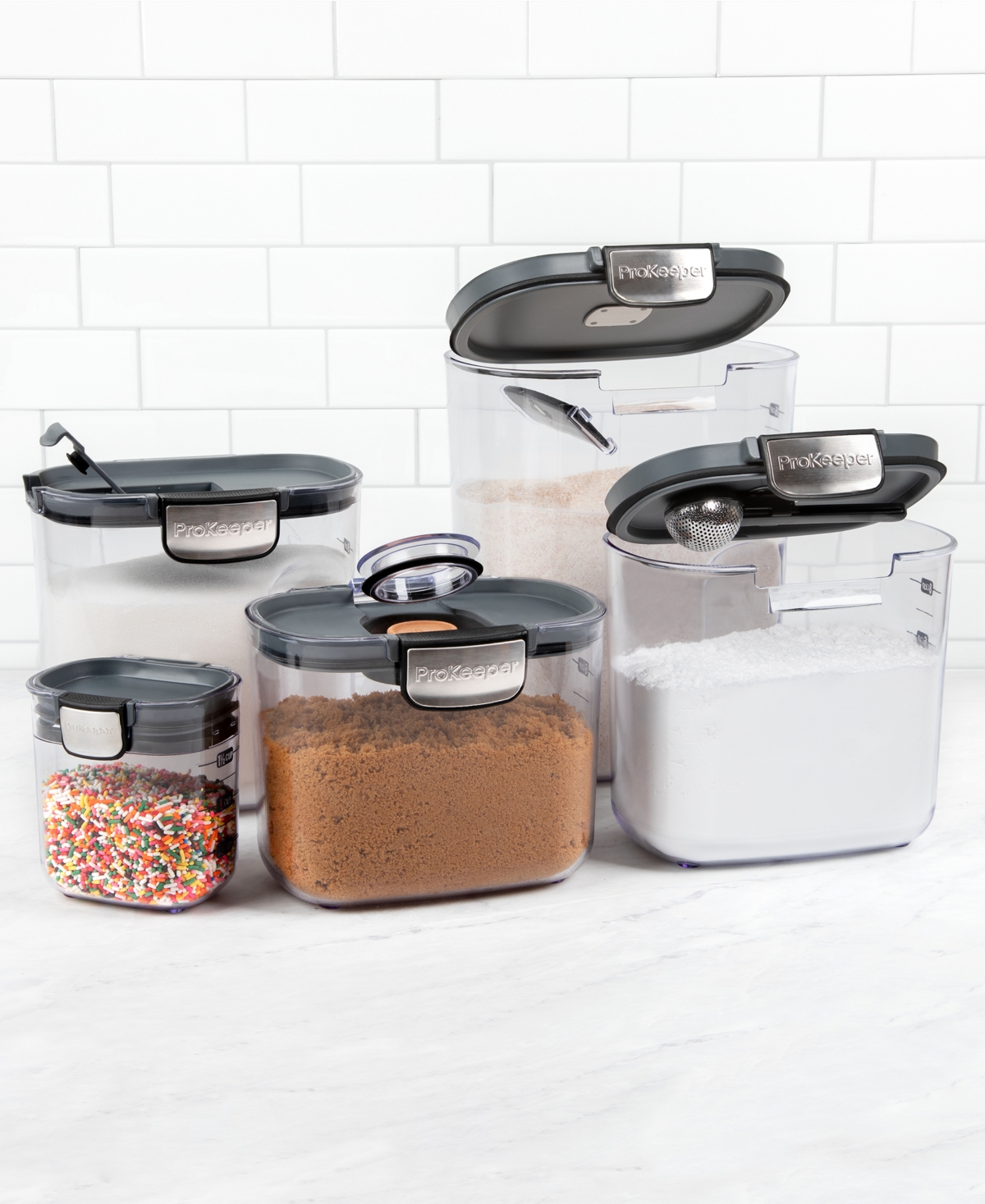 Prepworks Prokeeper+ 9-piece Professional Baker's Storage Set In No Color