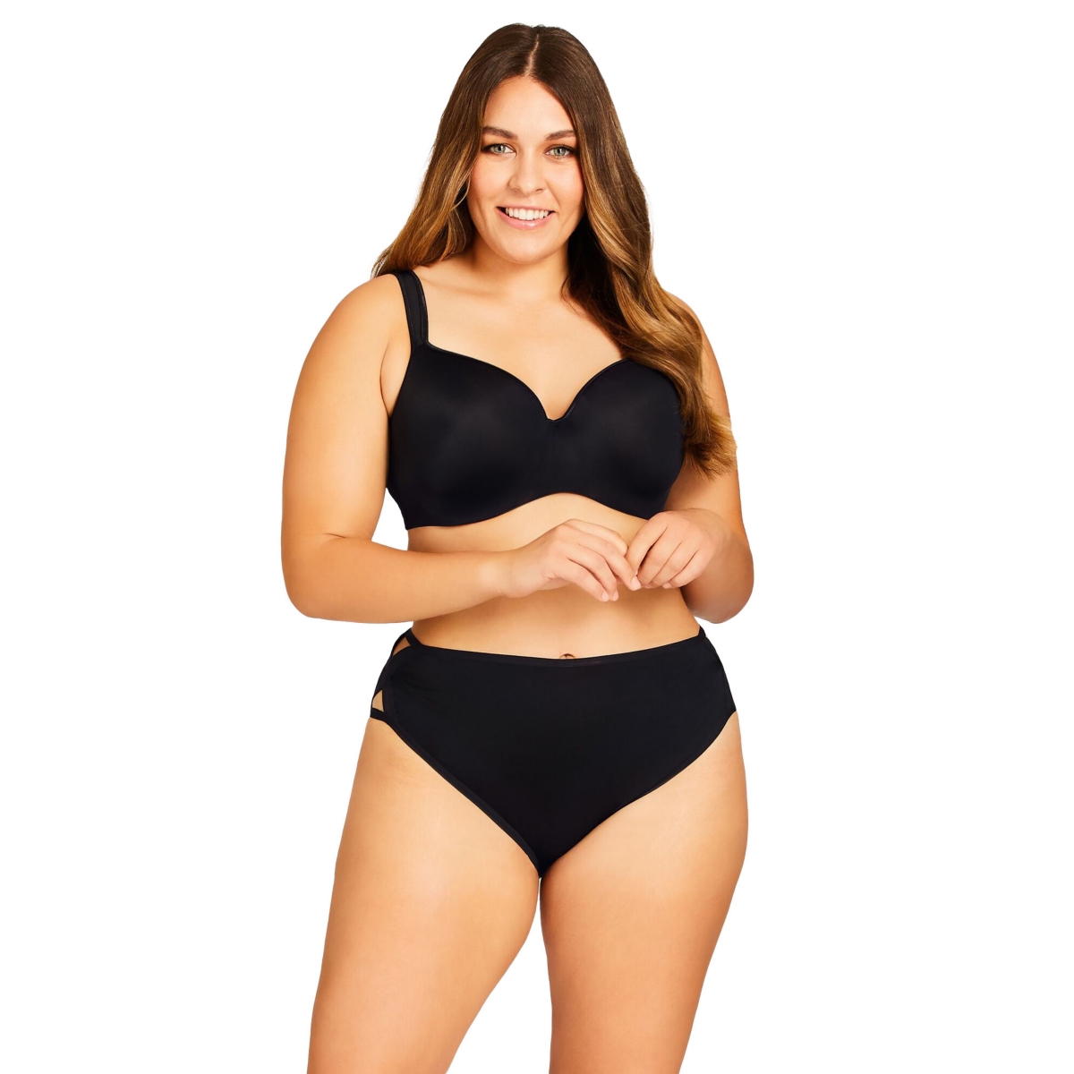 Avenue Plus Size Microfiber X Brief