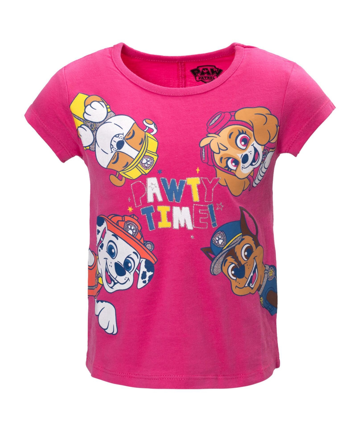 Paw Patrol Girls Skye 3 Pack T-Shirts to -pink/blue