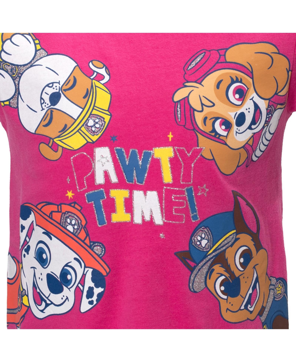 Paw Patrol Girls Skye 3 Pack T-Shirts to -pink/blue