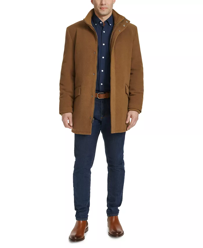 Men's Full-Zip Stand-Collar Car Coat - thumbnail 2