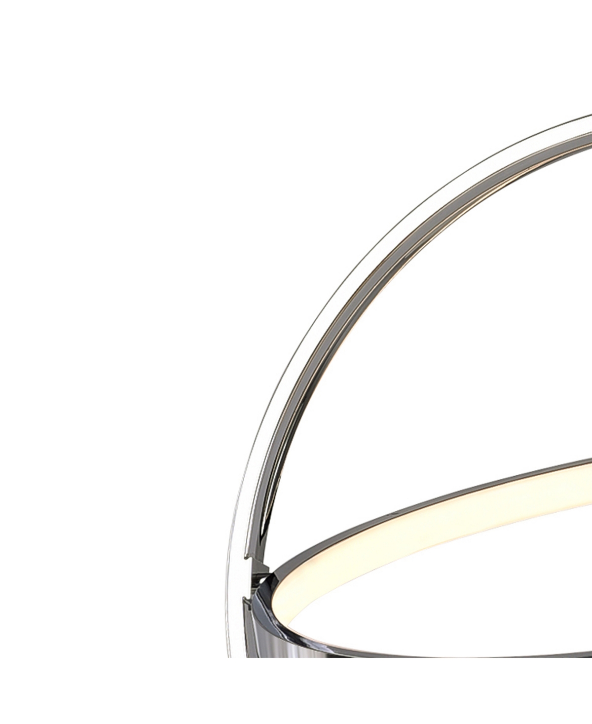 Cwi Lighting 18" Metal Colette Led Chandelier In Chrome