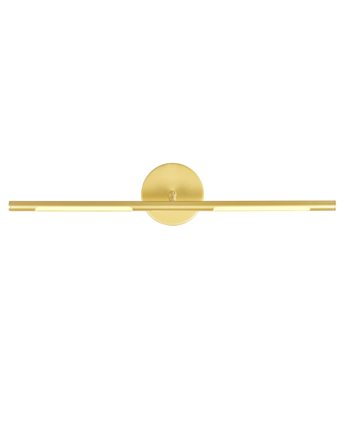 Shop Cwi Lighting 5" Metal Oskil Led Wall Light In Satin Gold