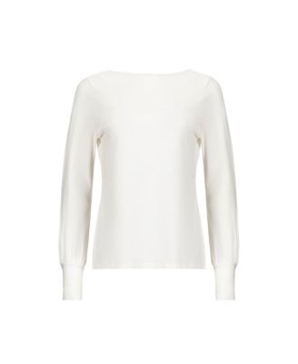 Women's Organic Bellow Sleeve Knit Top with Button Cuffs