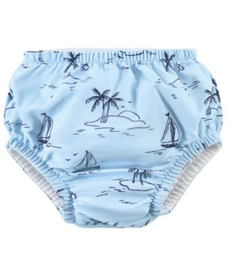 Baby Boys Hudson Swim Diapers, Whale Anchor, 12-18 Months