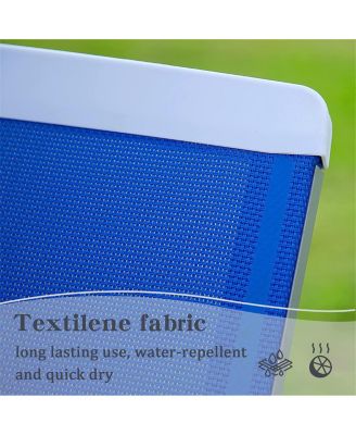 Streamdale Adjustable Aluminum Pool Lounge Set, Blue