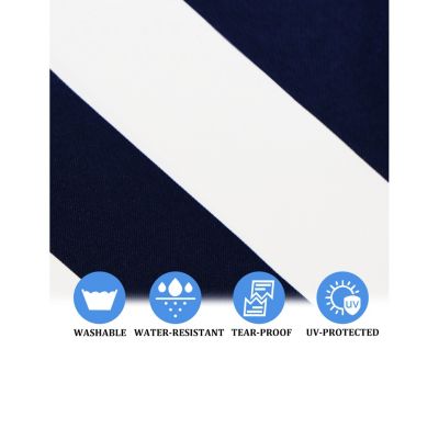 Streamdale Premium Outdoor Chaise Cushion with Removable Cover