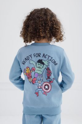 Toddler Boys Marvel Fleece Sweatshirt and Pants Outfit Set