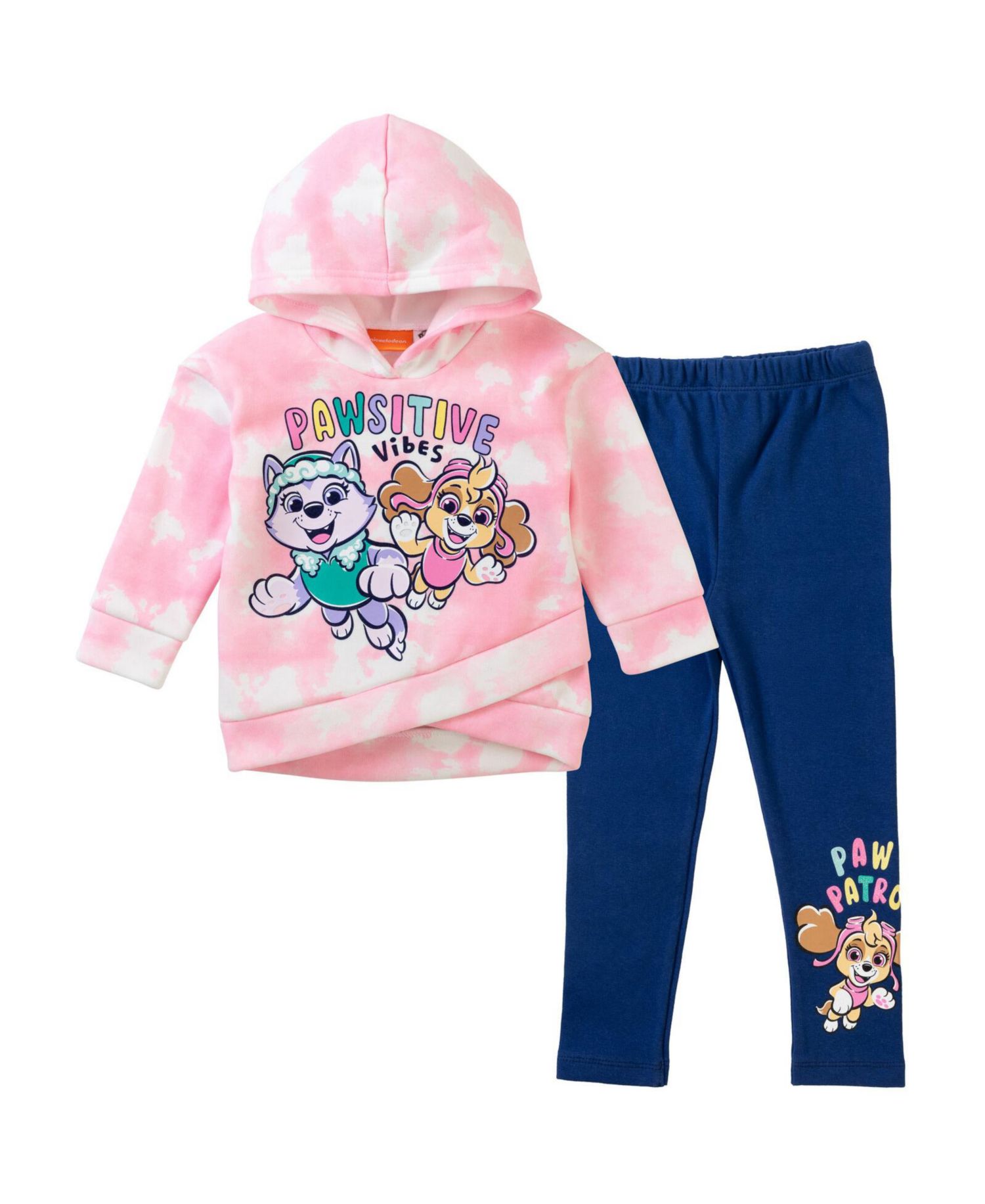Little Girls 2-Piece Fleece Hoodie and Leggings Set