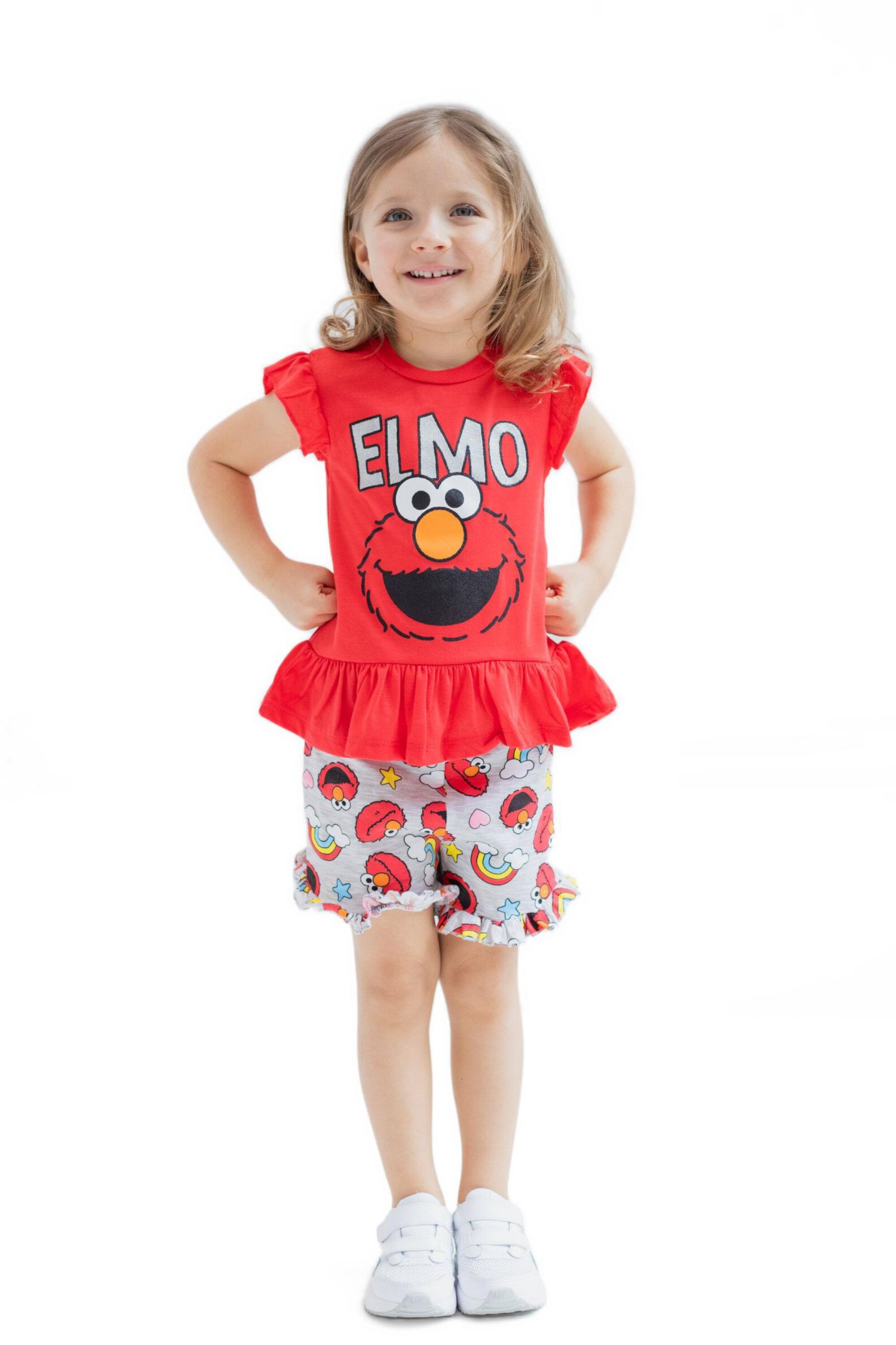 Baby Girls 2-Piece T-Shirt and French Terry Shorts Set