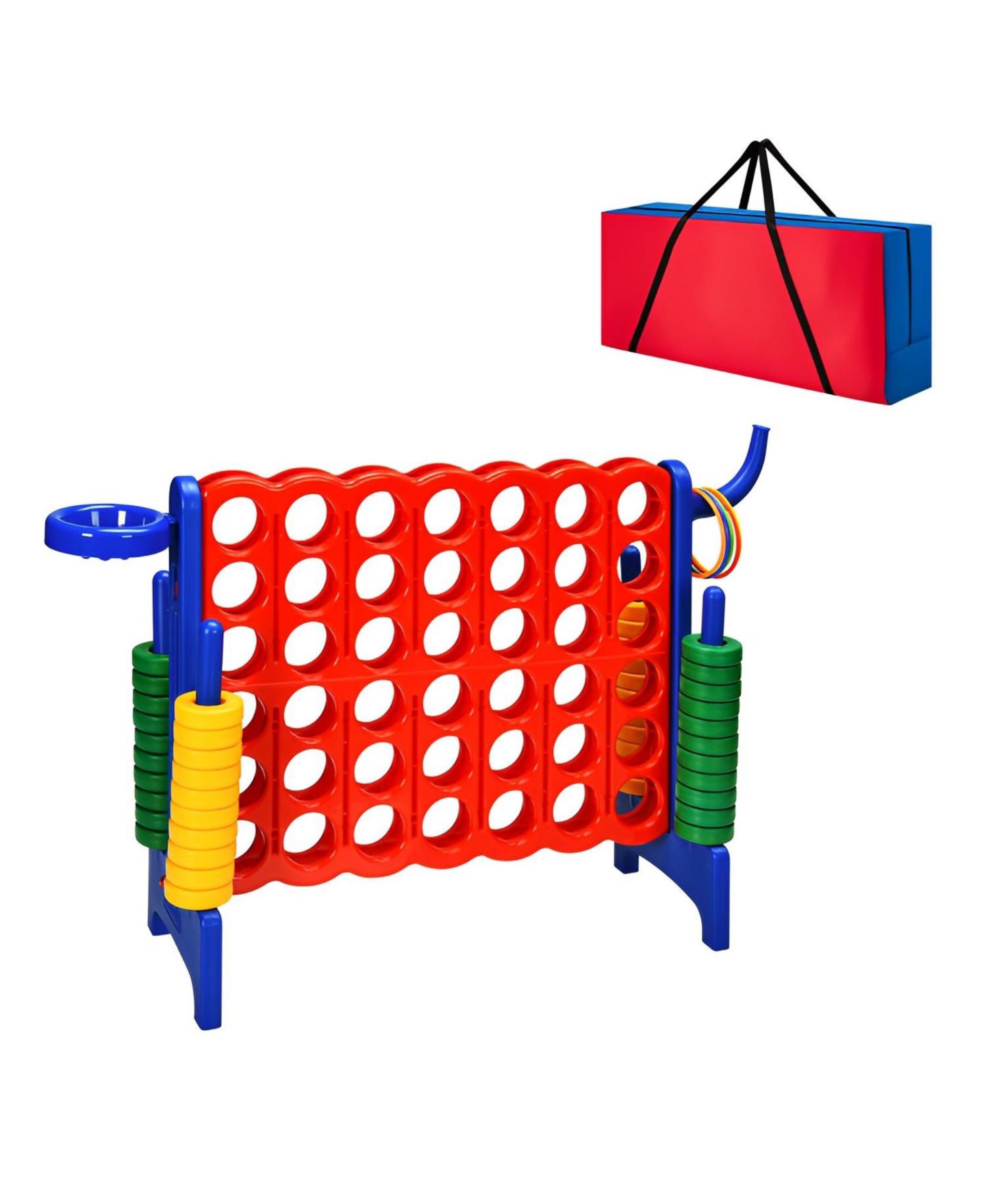 Детские игрушки SKONYON Giant 4 in A Row Storage Carrying Bag for Jumbo 4-to-Score Game Set Only Bag — фото 9
