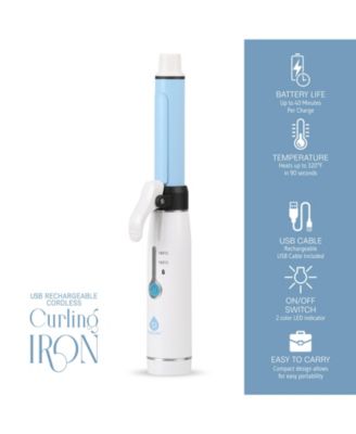 USB Rechargeable Cordless Curling Iron