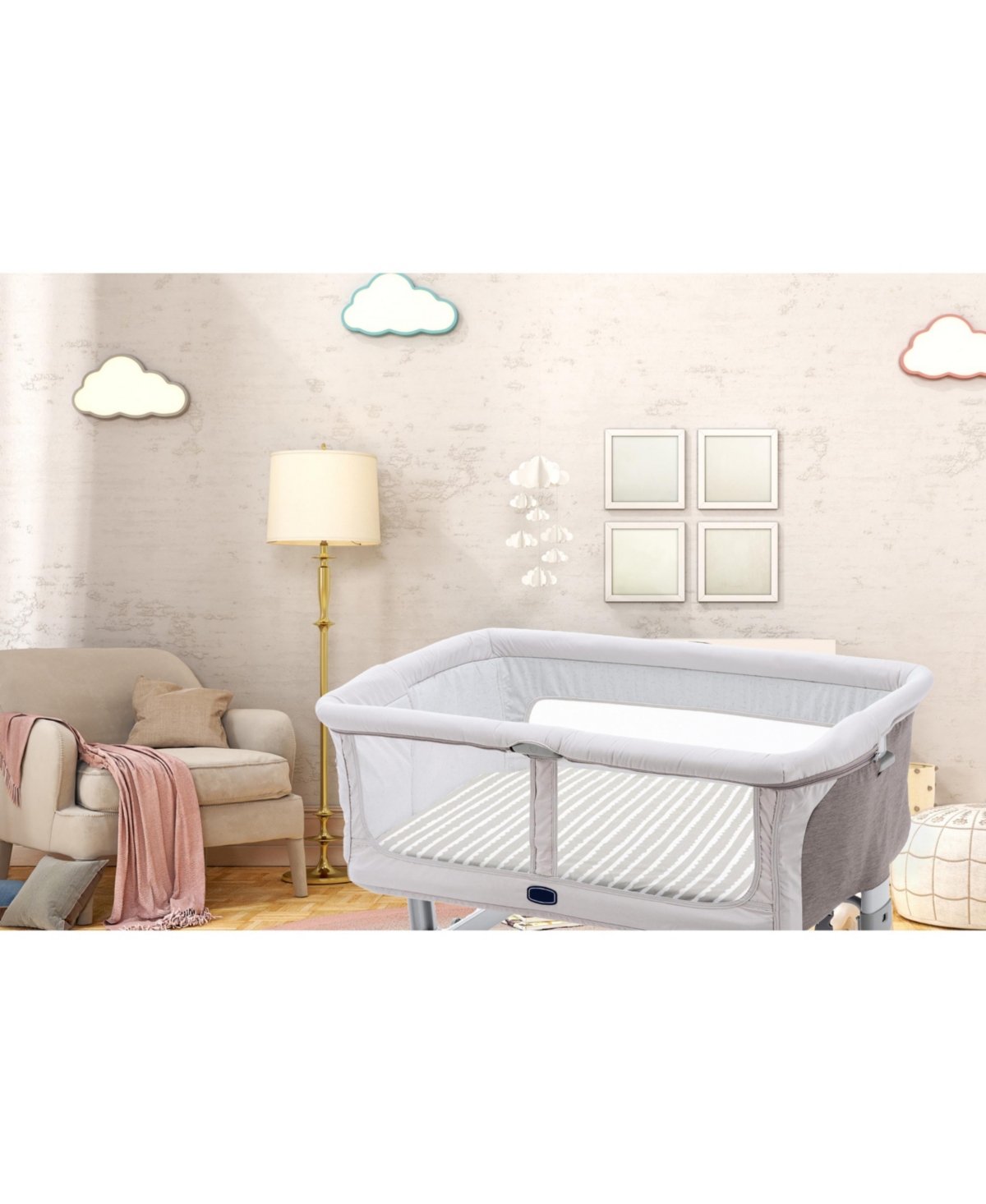 Bublo Baby Bassinet Sheet Set for Boy and Girl, 5 Pack, Universal Fitted Oval, Hourglass & Rectangle Mattress, Sheets.