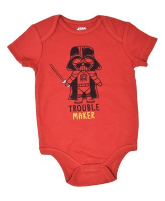Baby Boys Chewbacca C-3PO R2-D2 Darth Vader Yoda 5 Pack Short Sleeve Bodysuits Newborn to