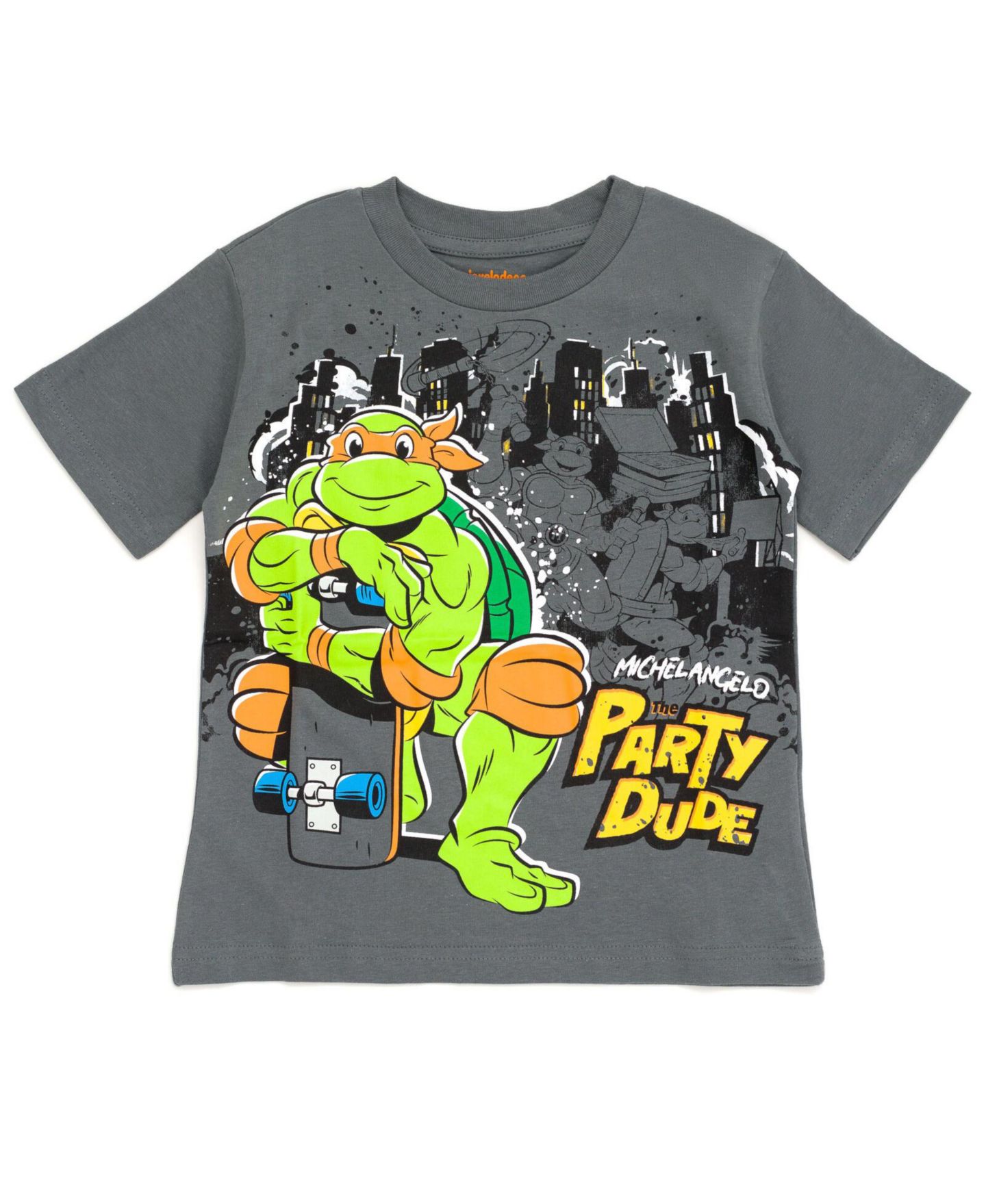 Футболки Teenage Mutant Ninja Turtles 4-Pack для мальчиков-малышей, цвет: Синий фиолетовый красный серый — фото 4