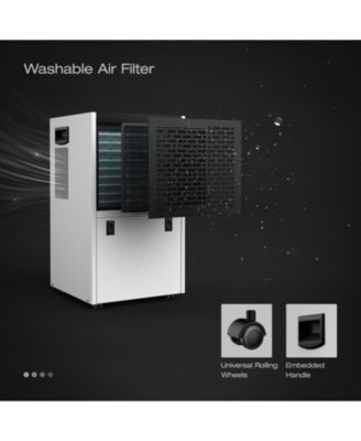 155 Pint Commercial Dehumidifier with 6.56ft Drain Hose For 7500 Sq. Ft