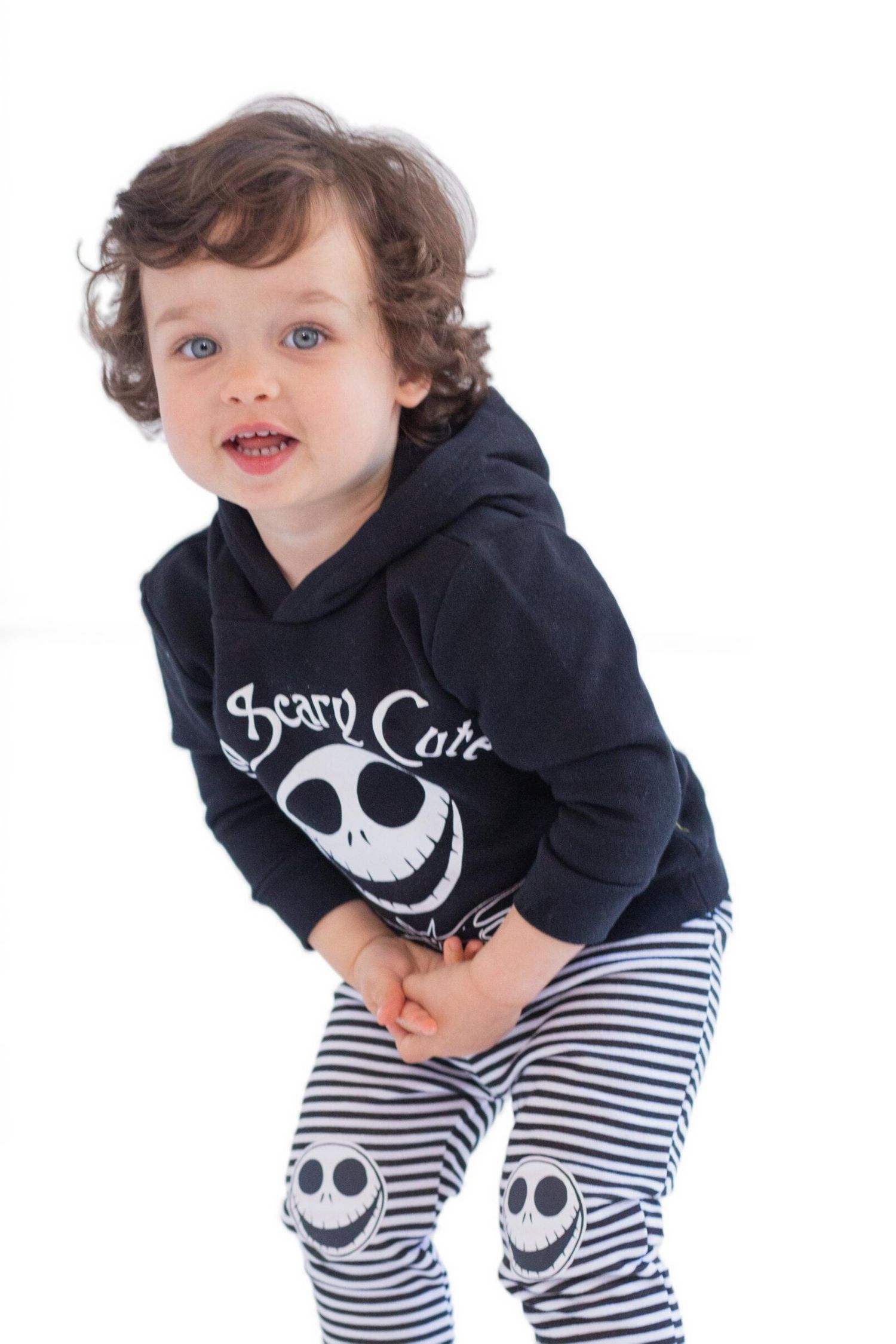 Boys (6-12) Jack Skellington Fleece Pullover Hoodie and Pants Outfit Set