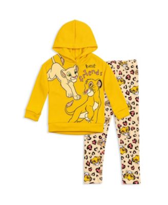 Toddler Girls (2T-5T) Pullover Fleece Hoodie and Leggings Outfit Set