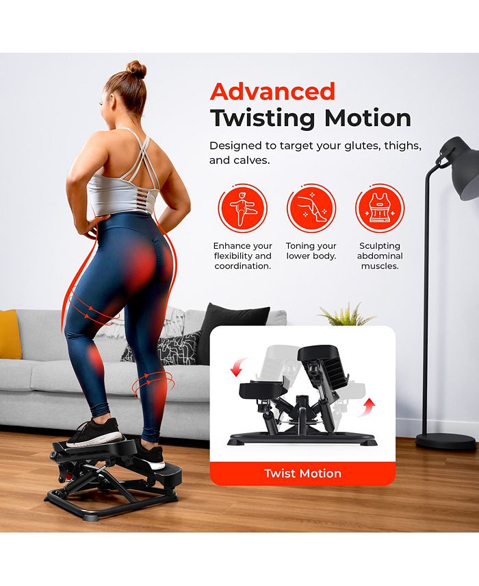 Mini Stepper Sunny Health & Fitness Avec Bandes De Résistance – Renouvelé