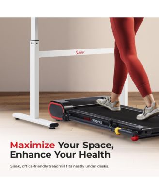 Under Desk Smart Treadpad, Slim Walking Treadmill with Arm Exerciser