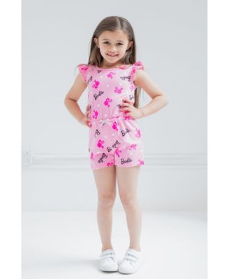 Toddler Girls French Terry Sleeveless Romper