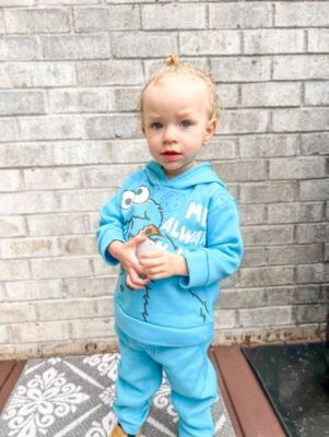 Baby Boys Fleece Pullover Hoodie and Pants Outfit Set